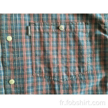 Chemise à manches longues avec bouton en métal